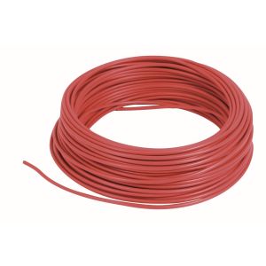 Câble rouge 1 x 1mm² - 10m
